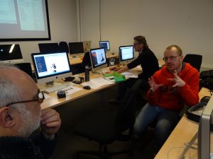 foto's uit de worlshop van design naar wordpress site