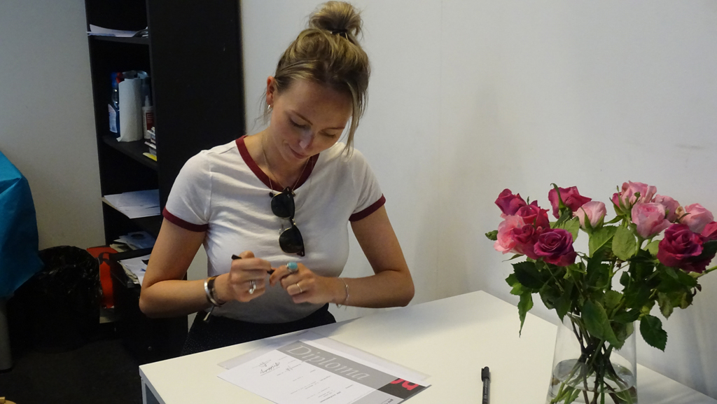 Diploma uitreiking 04-07-2018: Grafische Vormgeving, DTP en Webdesigner