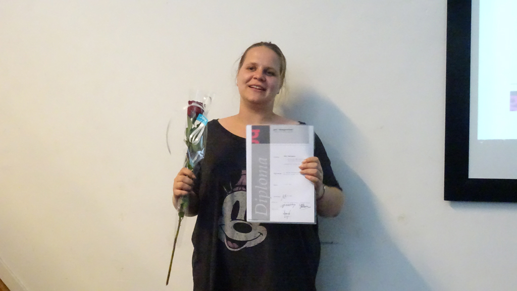 Diploma uitreiking 04-07-2018: Grafische Vormgeving, DTP en Webdesigner