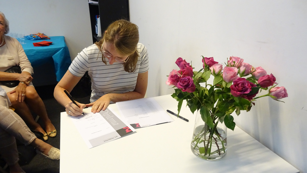 Diploma uitreiking 04-07-2018: Grafische Vormgeving, DTP en Webdesigner