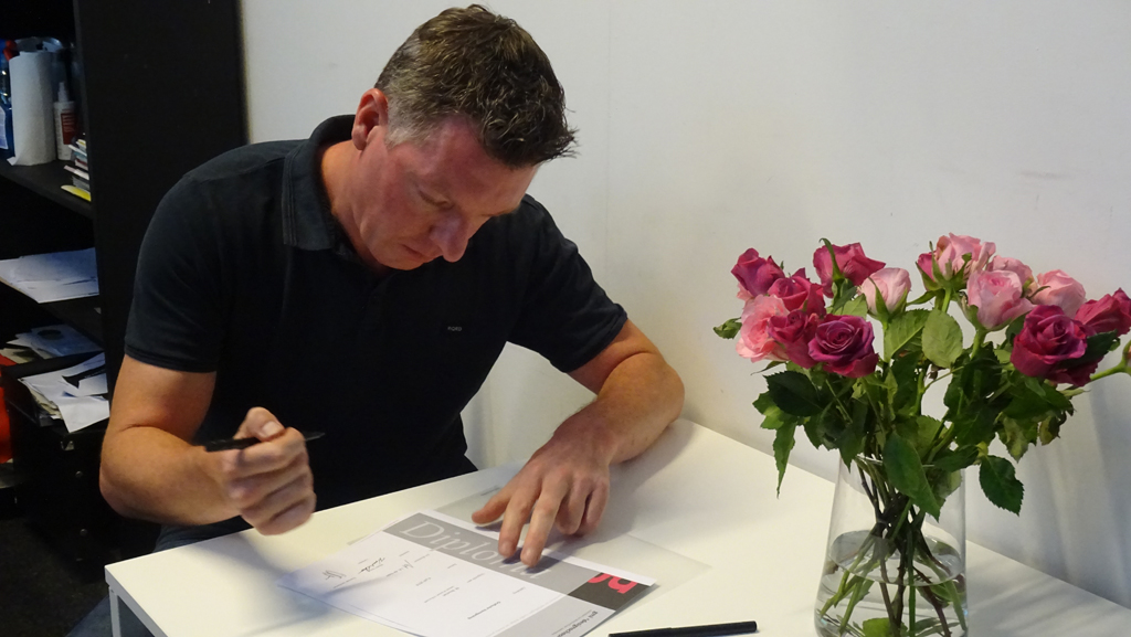 Diploma uitreiking 04-07-2018: Grafische Vormgeving, DTP en Webdesigner