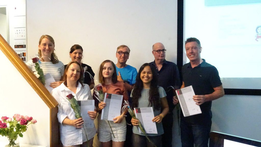 Diploma uitreiking 04-07-2018: Grafische Vormgeving, DTP en Webdesigner