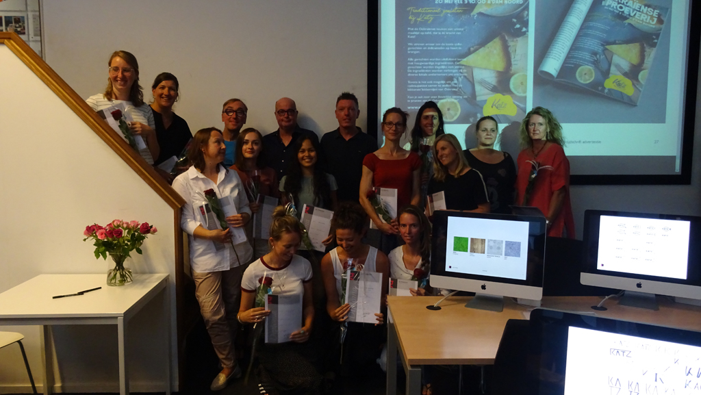 Diploma uitreiking 04-07-2018: Grafische Vormgeving, DTP en Webdesigner