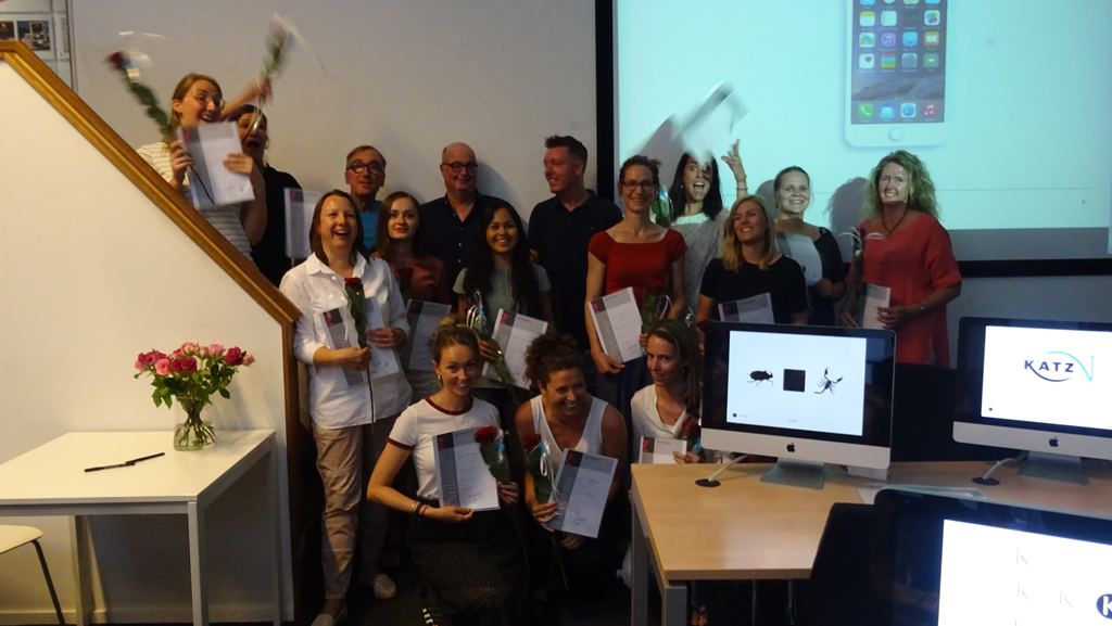Diploma uitreiking 04-07-2018: Grafische Vormgeving, DTP en Webdesigner