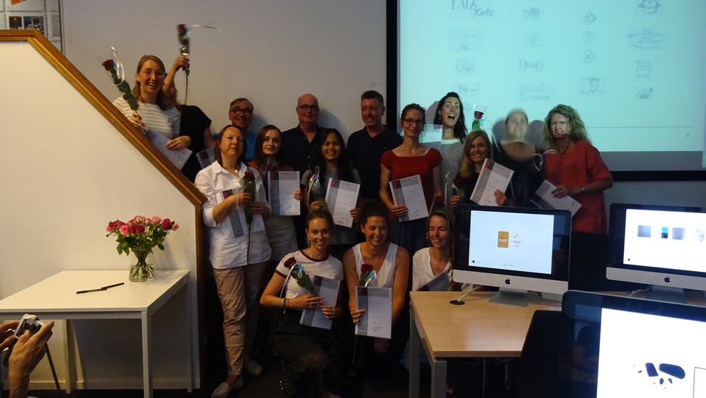 Diploma uitreiking 04-07-2018: Grafische Vormgeving, DTP en Webdesigner