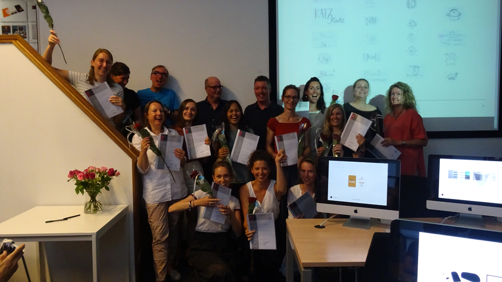 Diploma uitreiking 04-07-2018: Grafische Vormgeving, DTP en Webdesigner