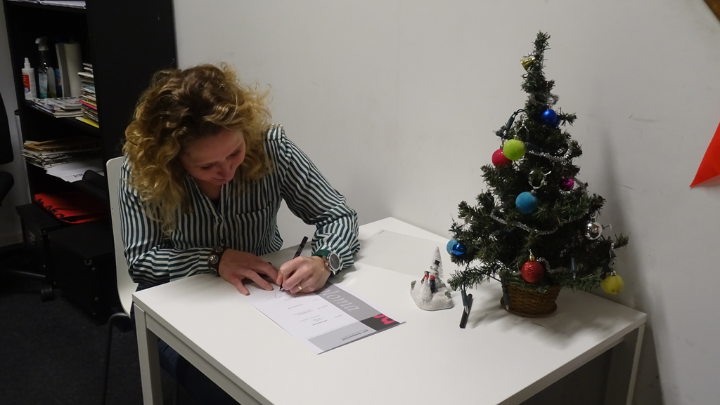 Diploma uitreiking 19-12-2018: DTP professional en WordPress Expert