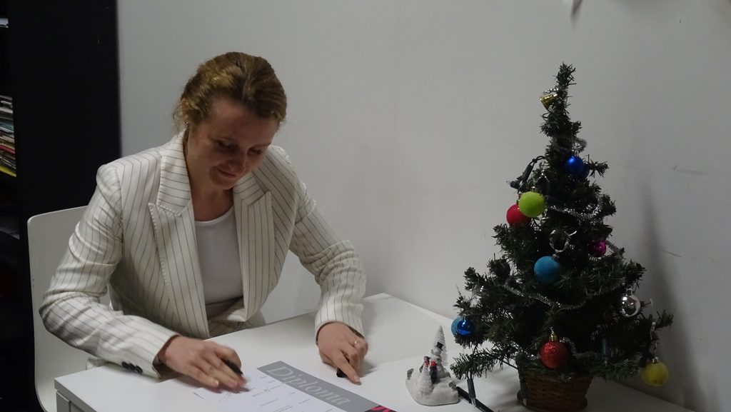 Diploma uitreiking 19-12-2018: DTP professional en WordPress Expert