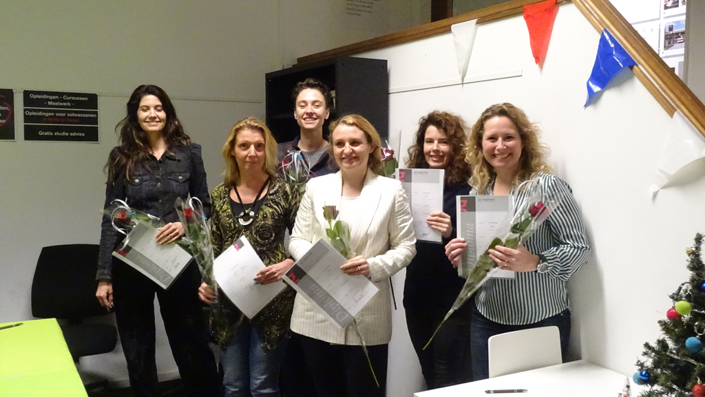Diploma uitreiking 19-12-2018: DTP professional en WordPress Expert
