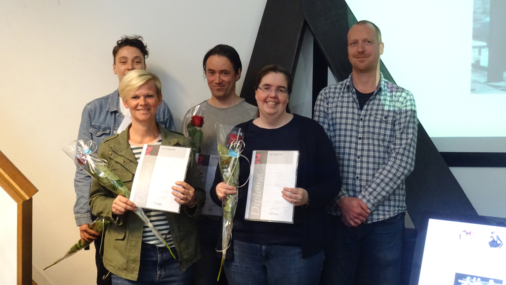 Diploma uitreiking 05-29-2019: Grafische Vormgeving, DTP Professional en Webdesigner