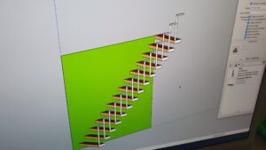 SketchUp-cursisten-aan het werk bij Gmi-designschool