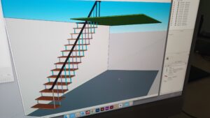 SketchUp-cursisten-aan het werk bij Gmi-designschool